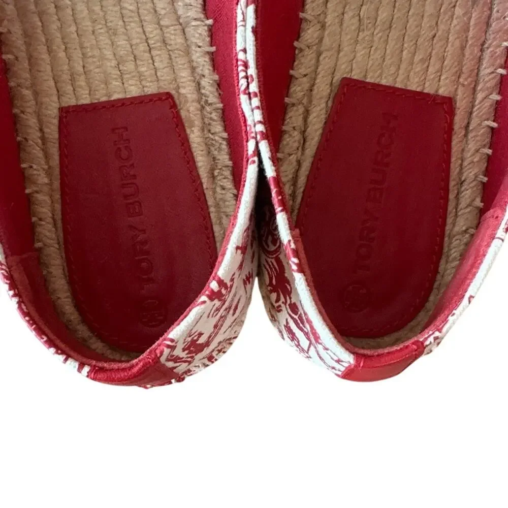Tory Burch Destination Graphic Print Espadrilles 8.5